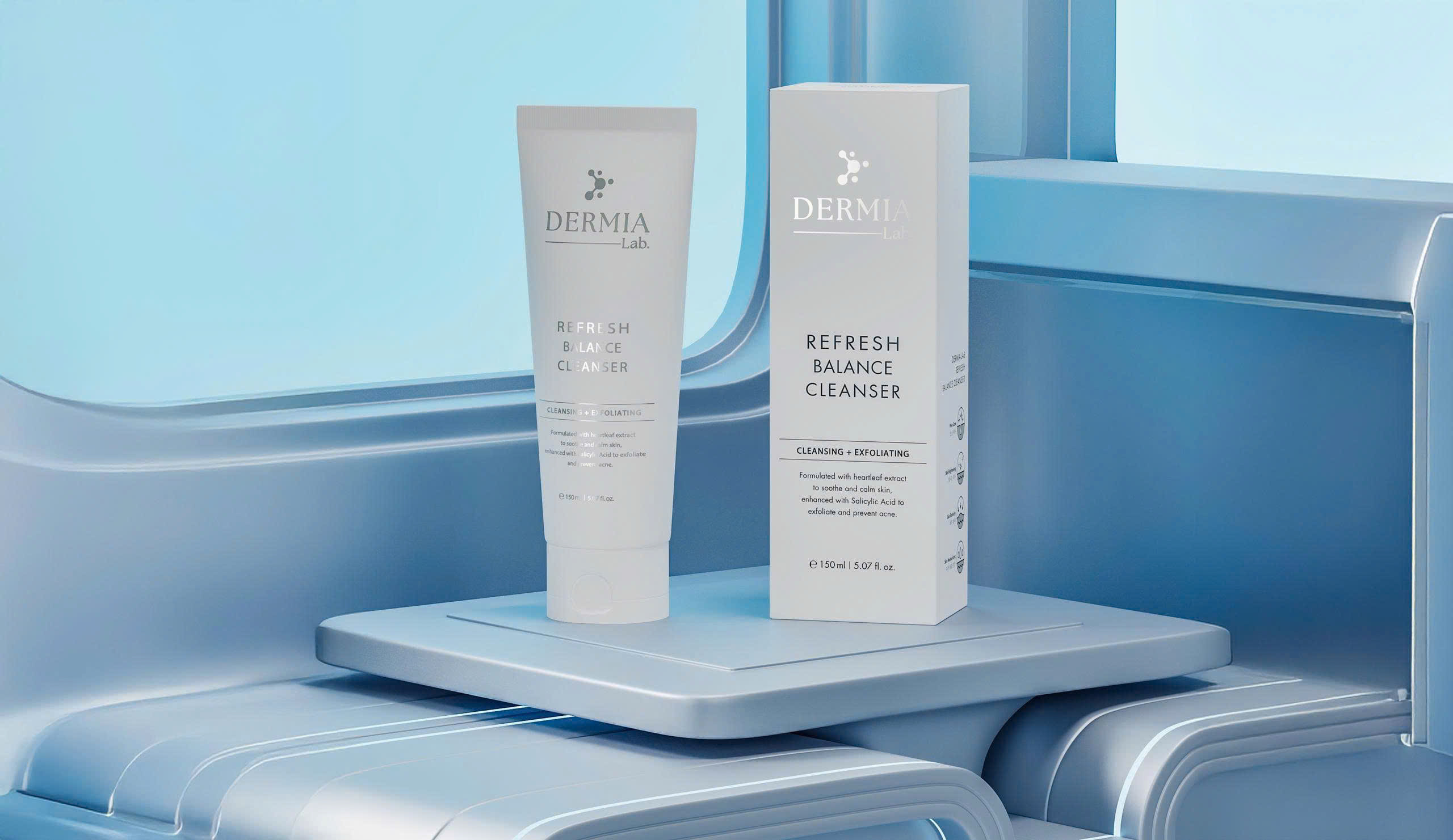 Sữa Rửa Mặt Cân Bằng & Làm Sạch Sâu DERMIA Lab Refresh Balance Cleanser